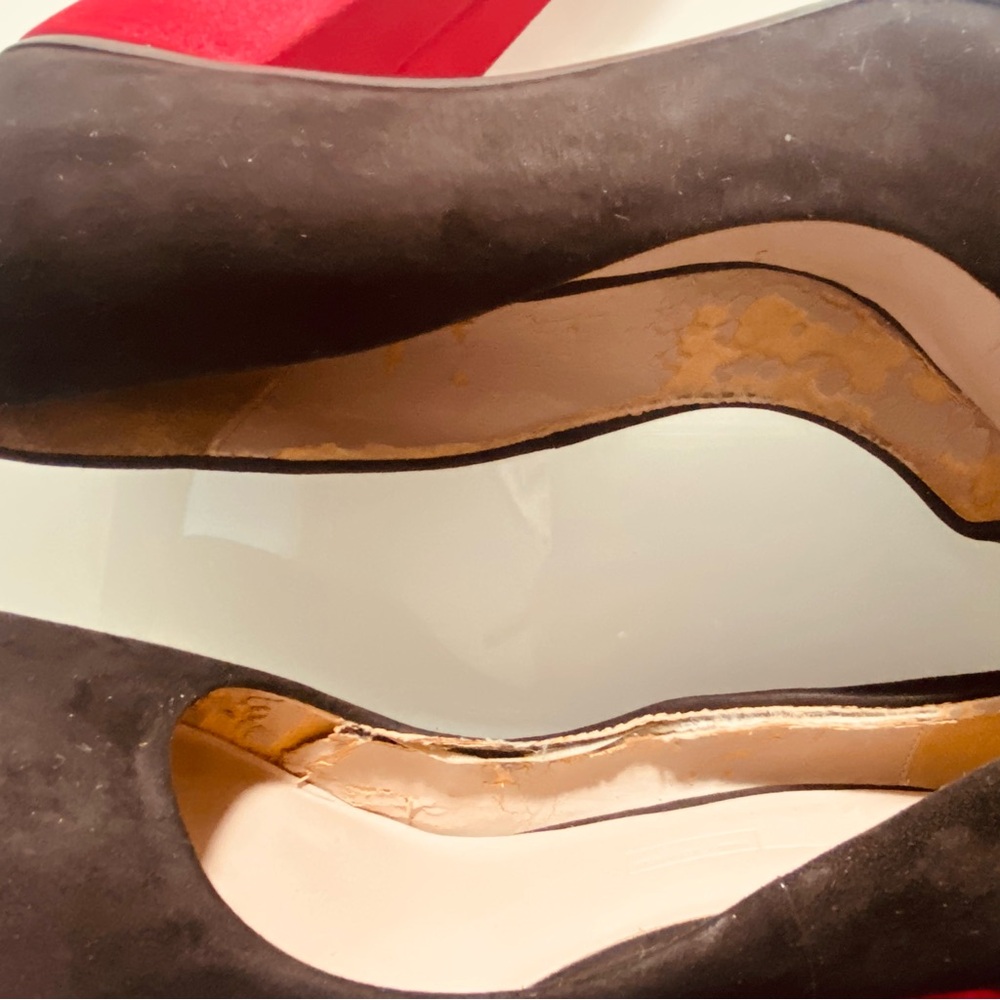 Zara EU Size 41 Striking Black/ Red /Gold  Platform Dress/Prom shoes - Picture 10 of 10